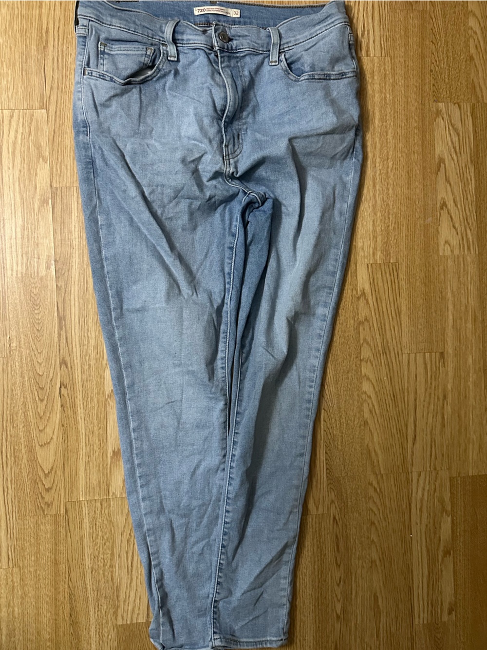 Levi’s 720 High Rise Super Skinny Jeans Light Wash - Picture 3 of 12